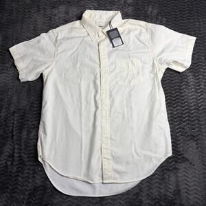 Buck Mason Mens Large Natural Draped Twill One Pocket SS Shirt BM13367.137NATL